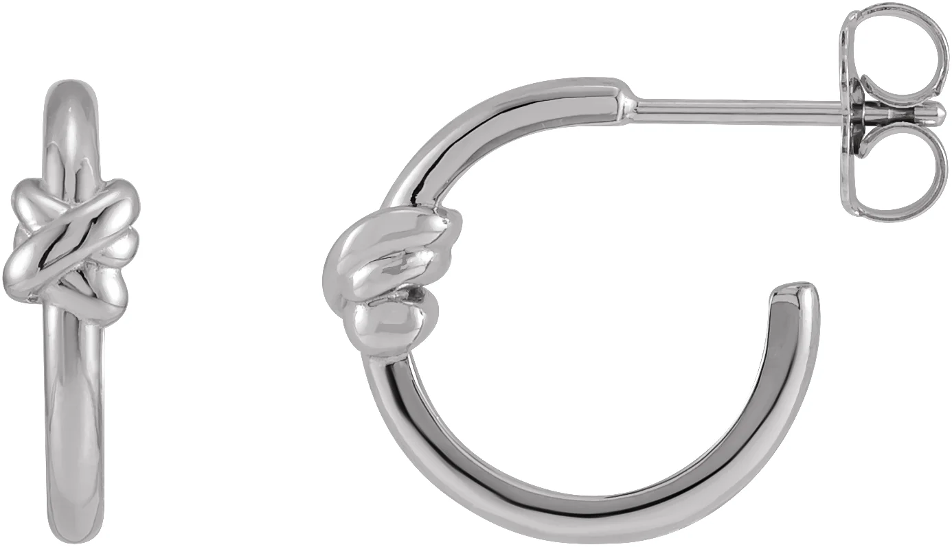 Knot Hoop Earrings