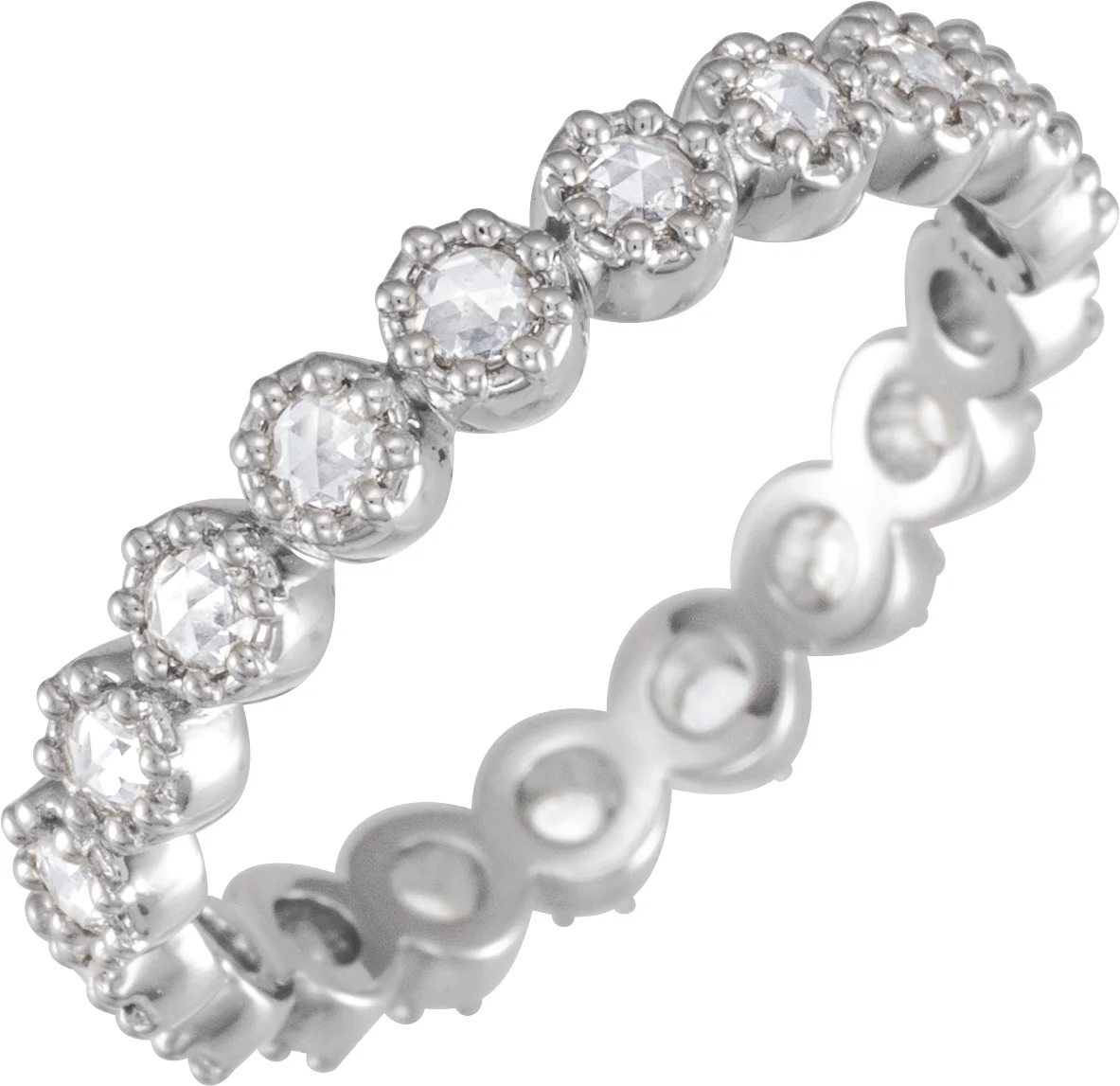 Rose-Cut Eternity Band