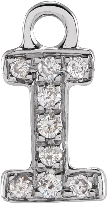 Petite Pavé™ Initial Dangle