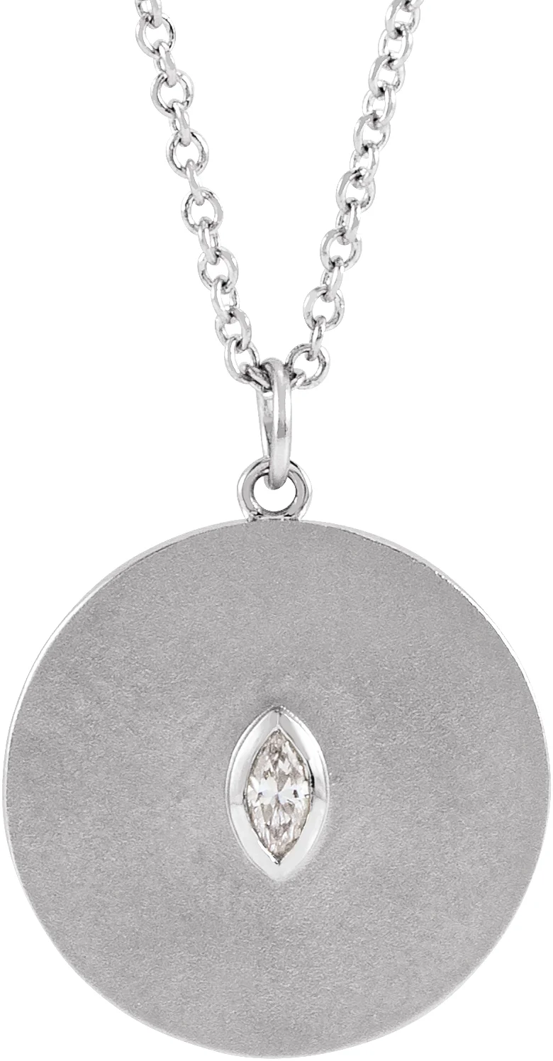 Accented Disc Necklace
