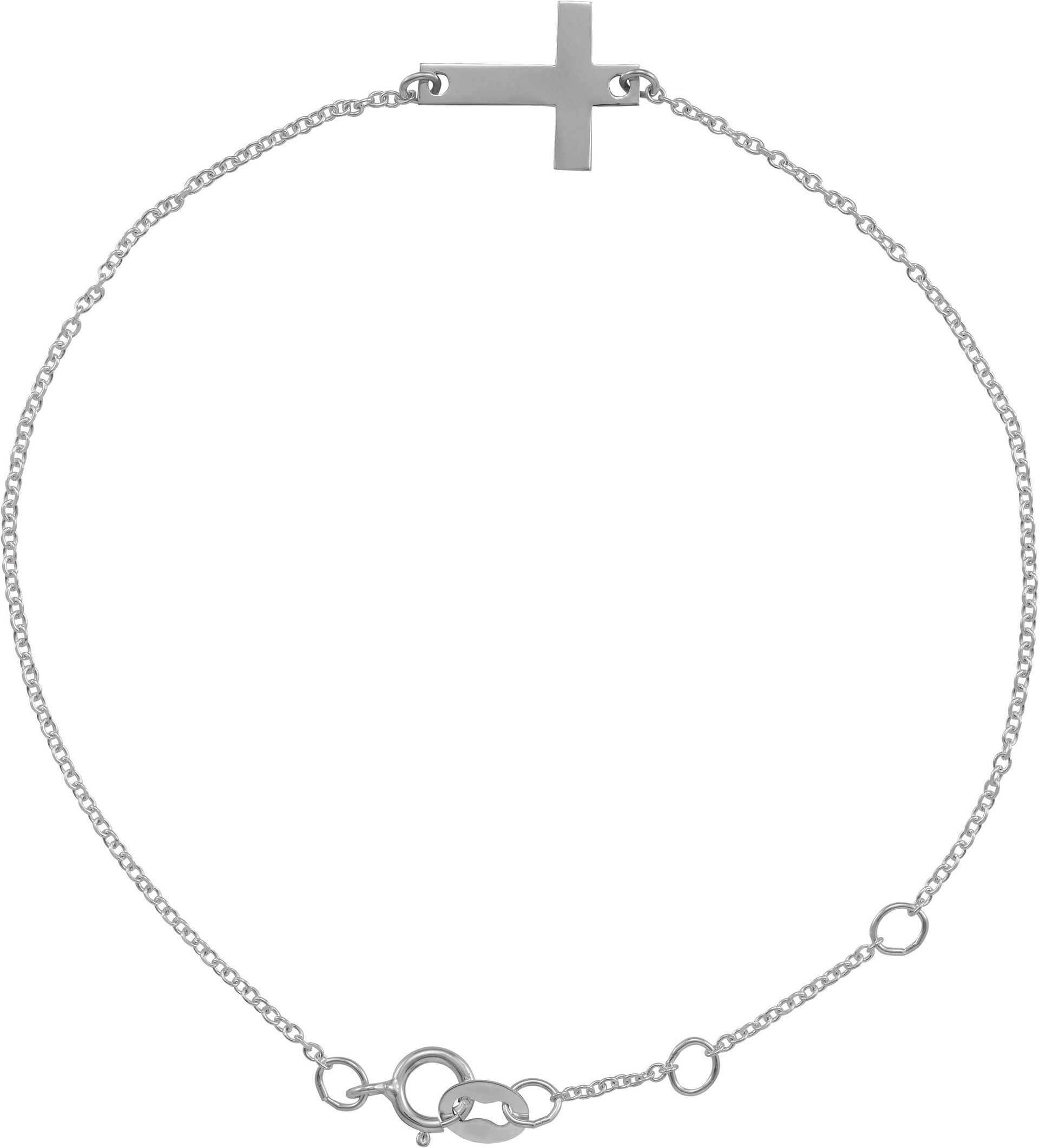 Engravable Cross Bracelet