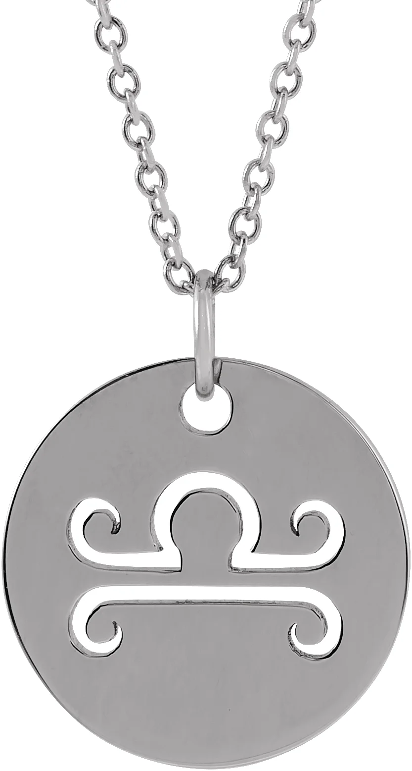 Zodiac Disc Necklace