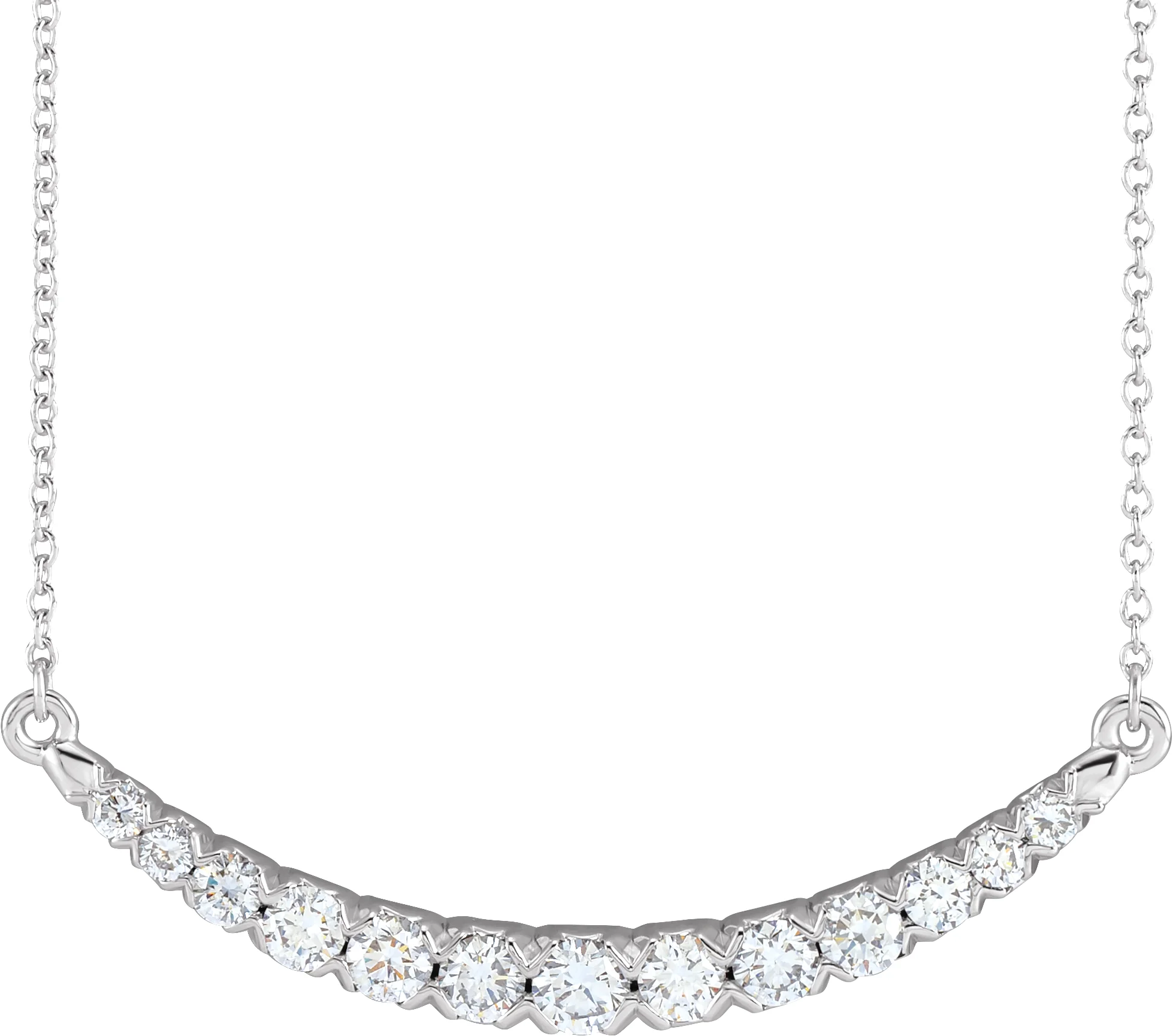 Lab-Grown Diamond Bar Necklace