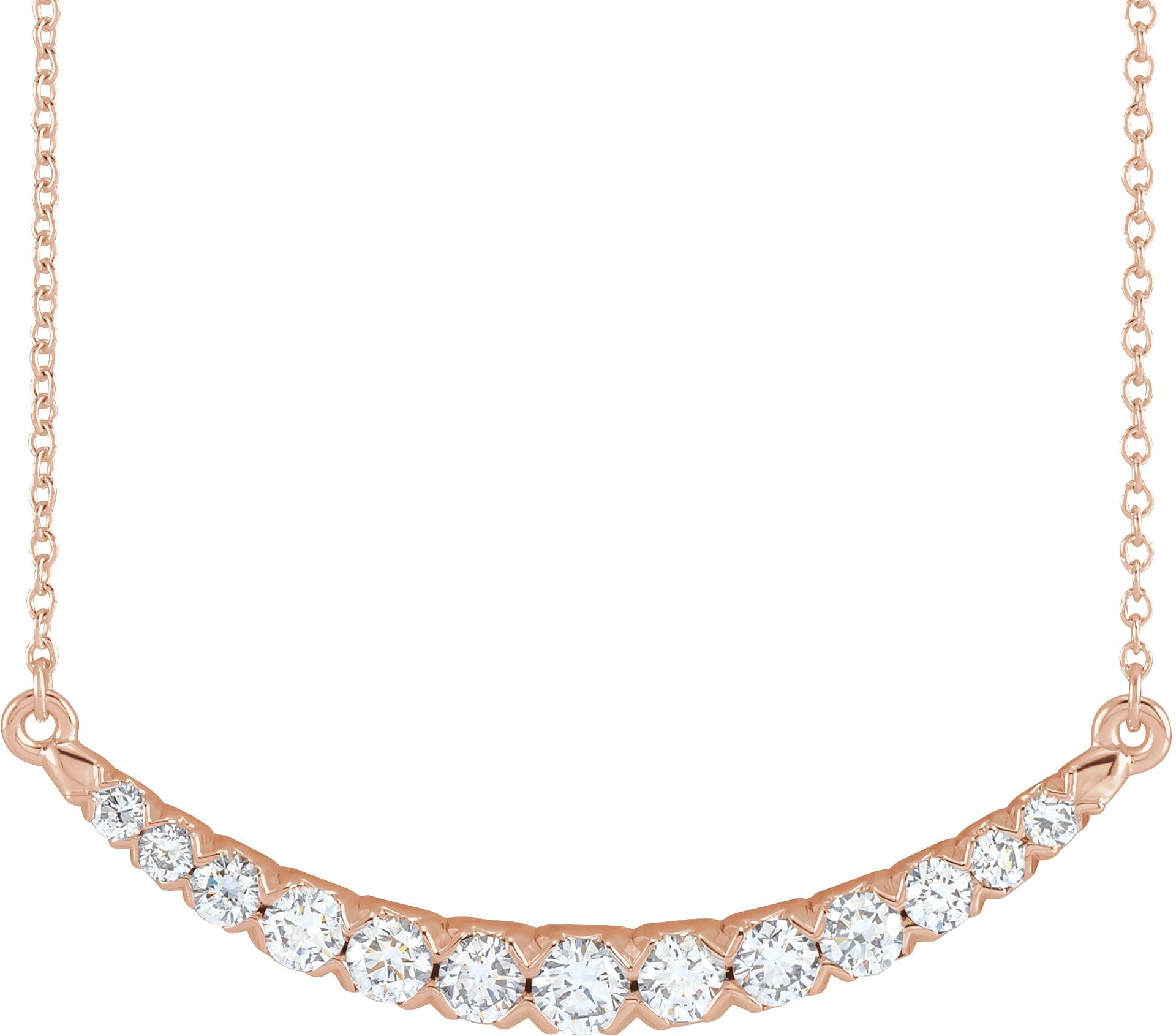 Lab-Grown Diamond Bar Necklace