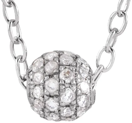 Pavé-Style Ball Necklace