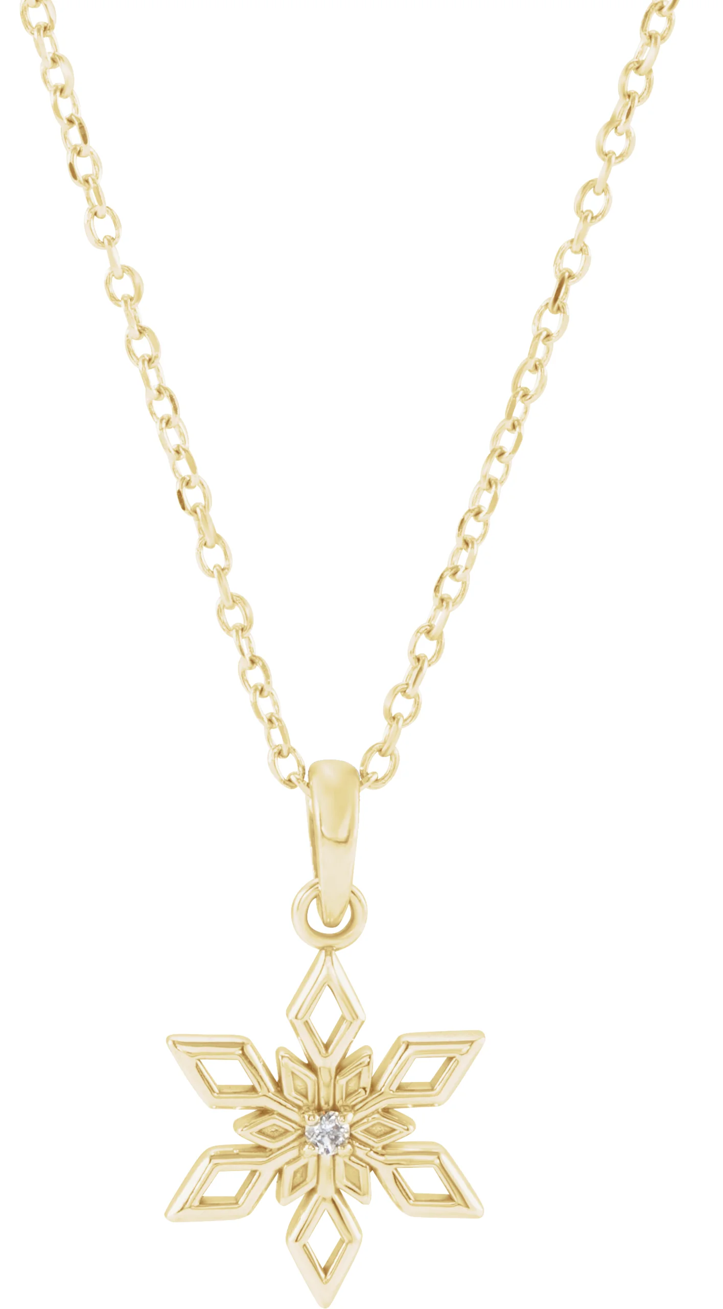 Snowflake Necklace or Pendant