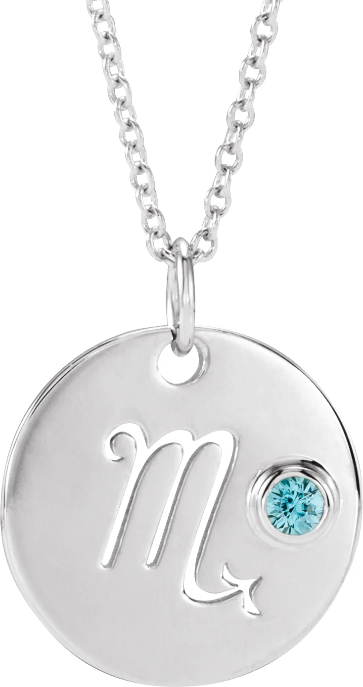 Zodiac Disc Necklace