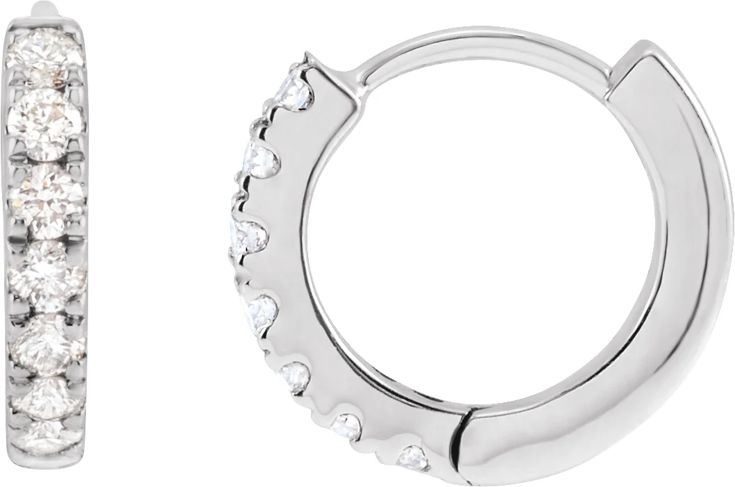 Lab-Grown Diamond Hoop Earrings