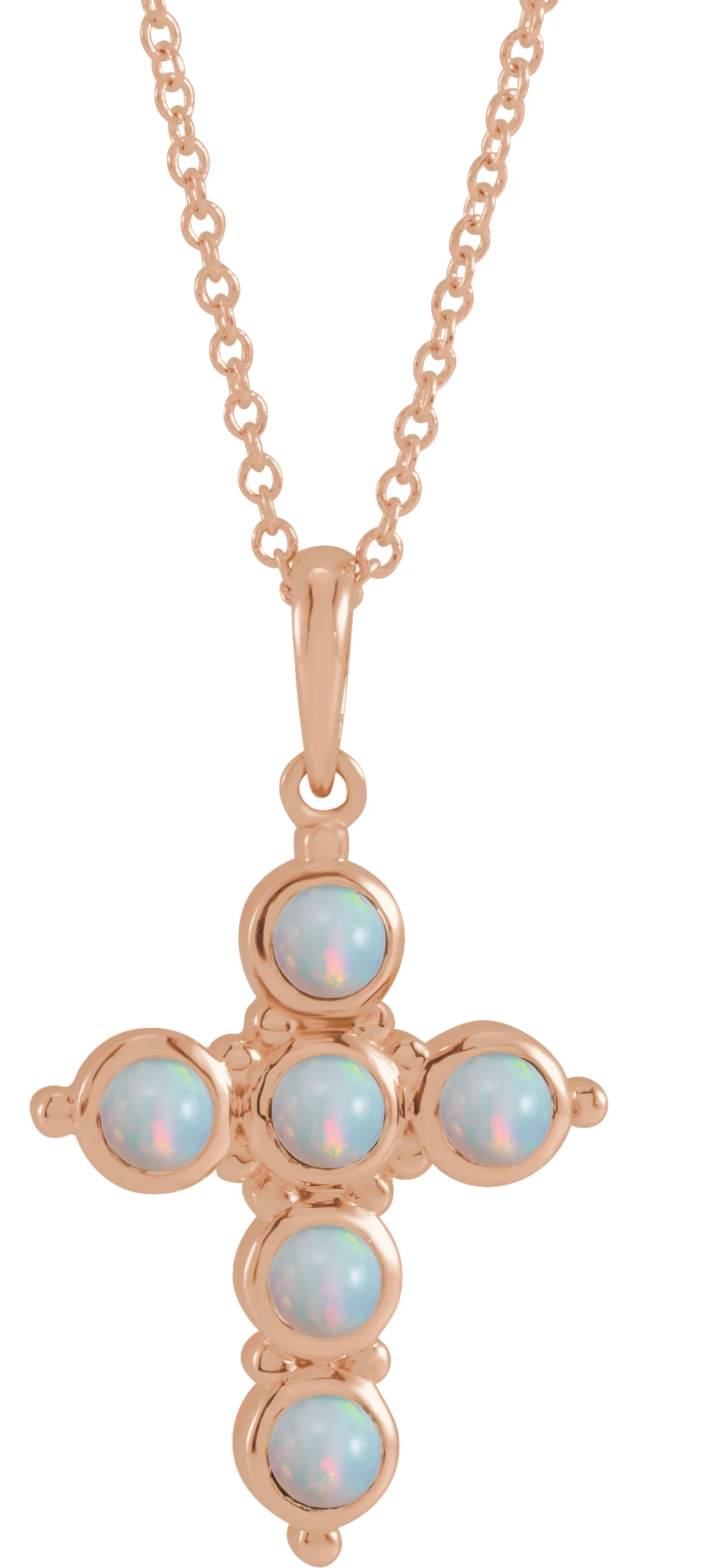 Cabochon Cross Necklace