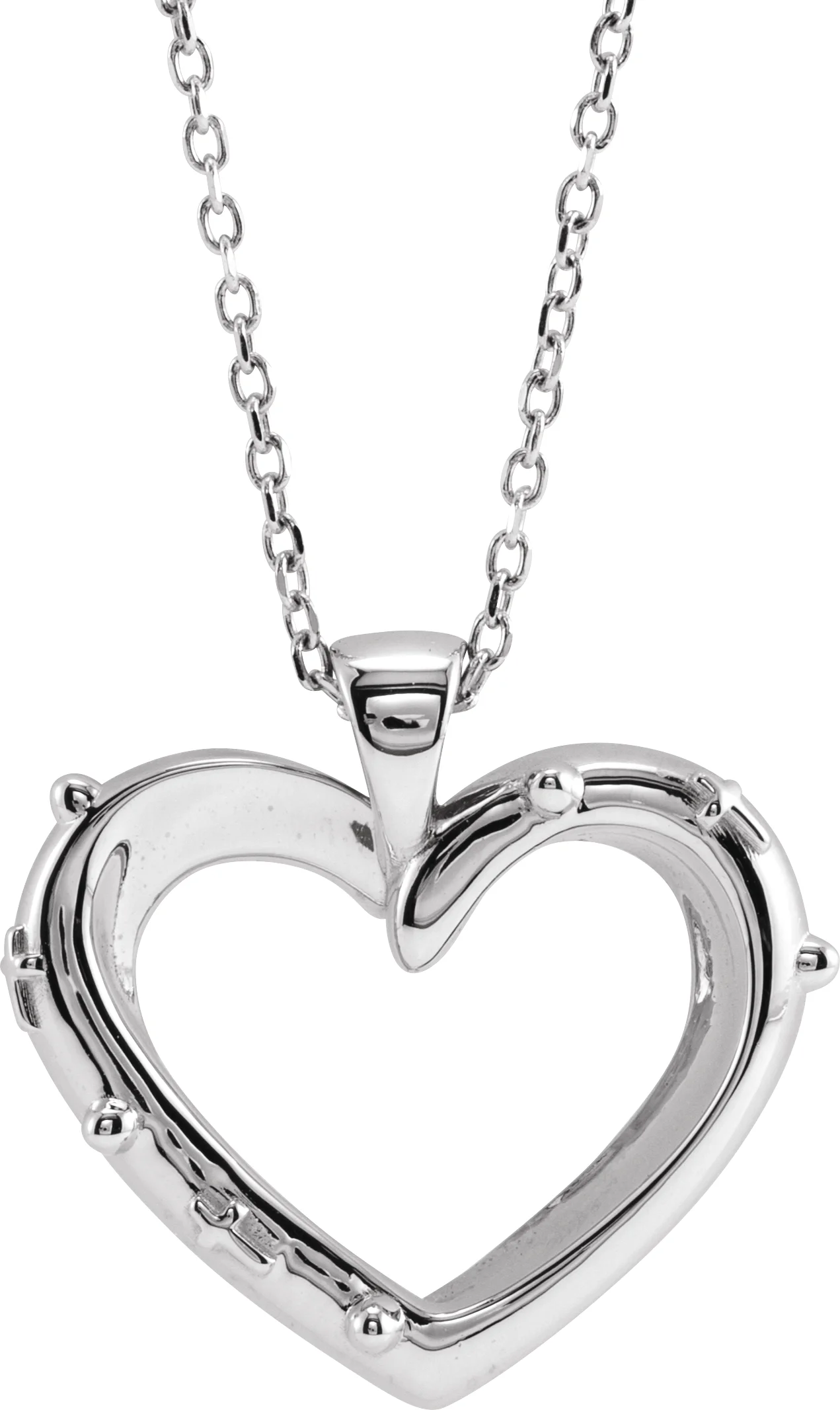 Rosary Heart Necklace