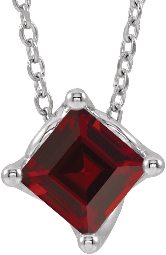 Solitaire Necklace or Slide Pendant
