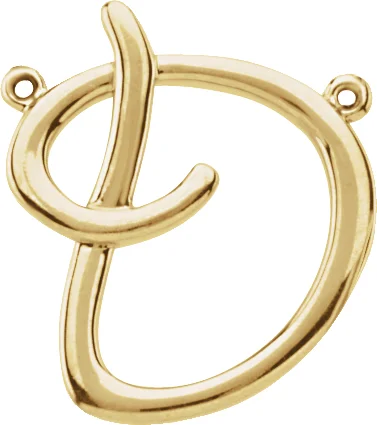 Script Initial Necklace