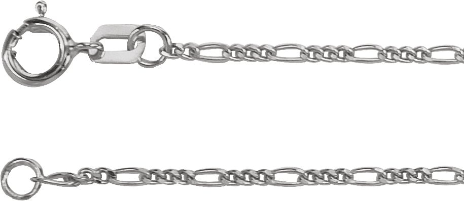 1.28 mm Figaro Chain