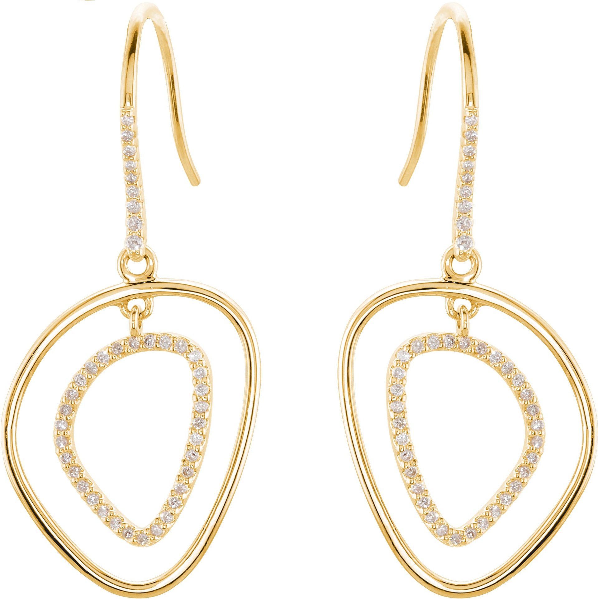 Open Silhouette Dangle Earrings