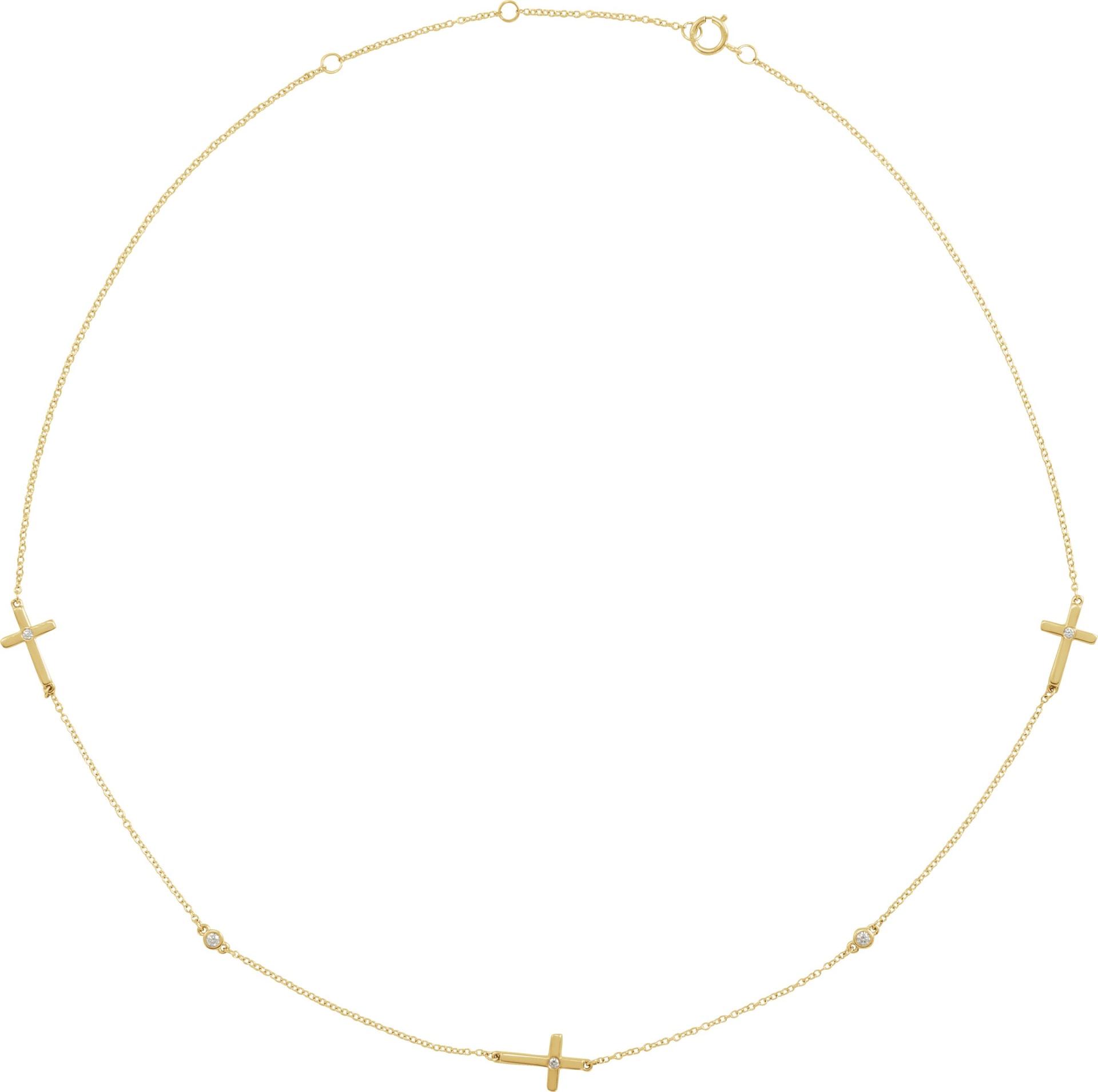 Cross Station Necklace