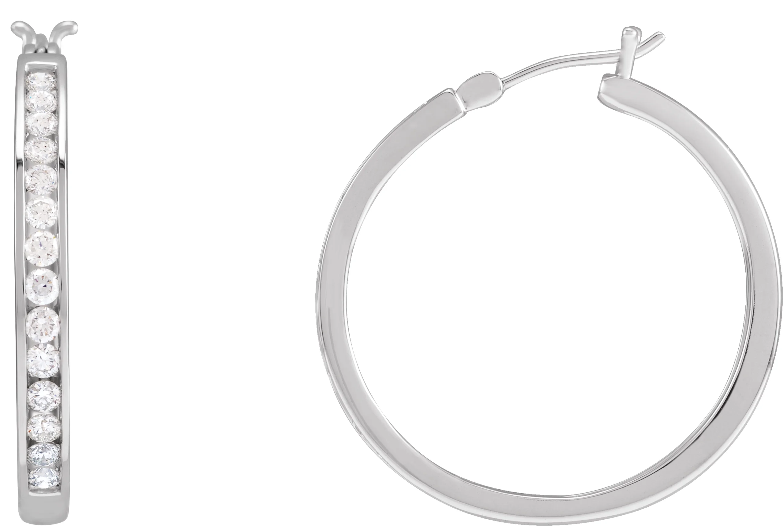 Accented Hoop Earrings