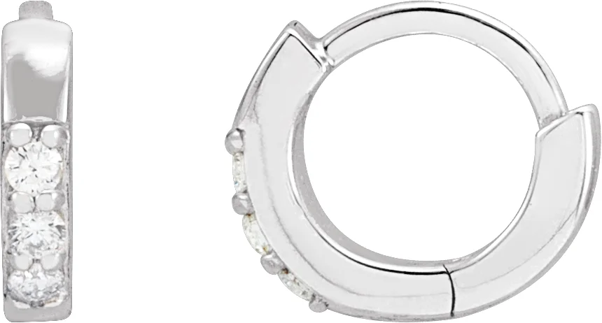 Accented Huggie Earrings