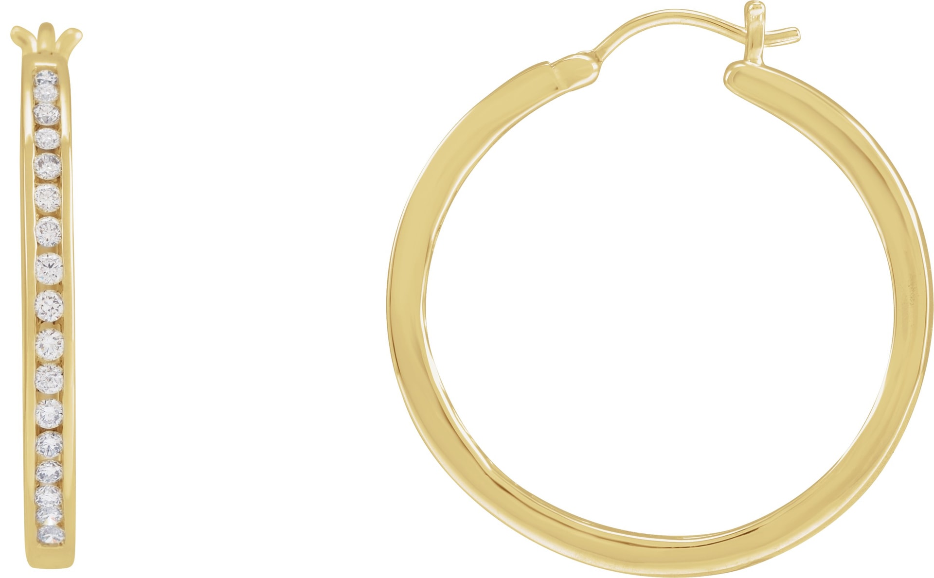 Accented Hoop Earrings
