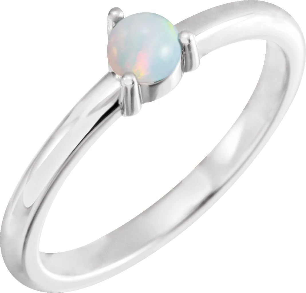 Cabochon Solitaire Ring