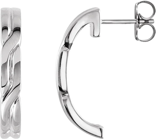 J-Hoop Earrings