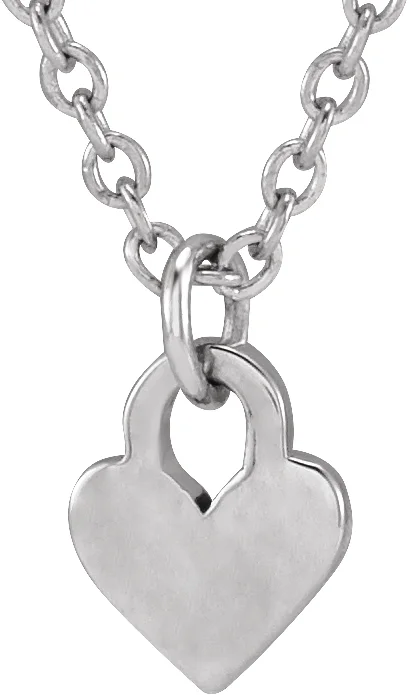 Engravable Heart Necklace