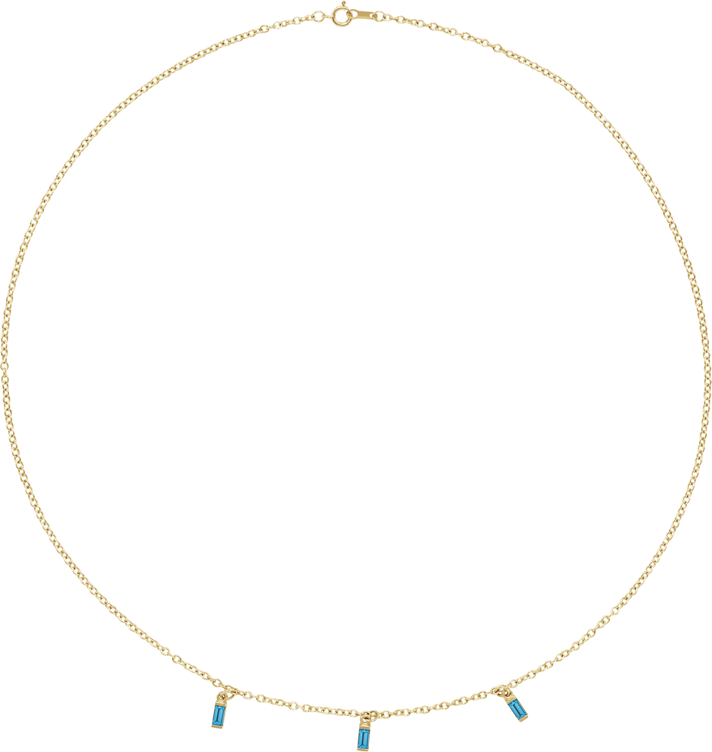 Articulated Baguette Necklace