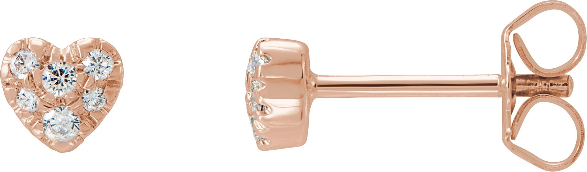 Cluster Heart Earrings