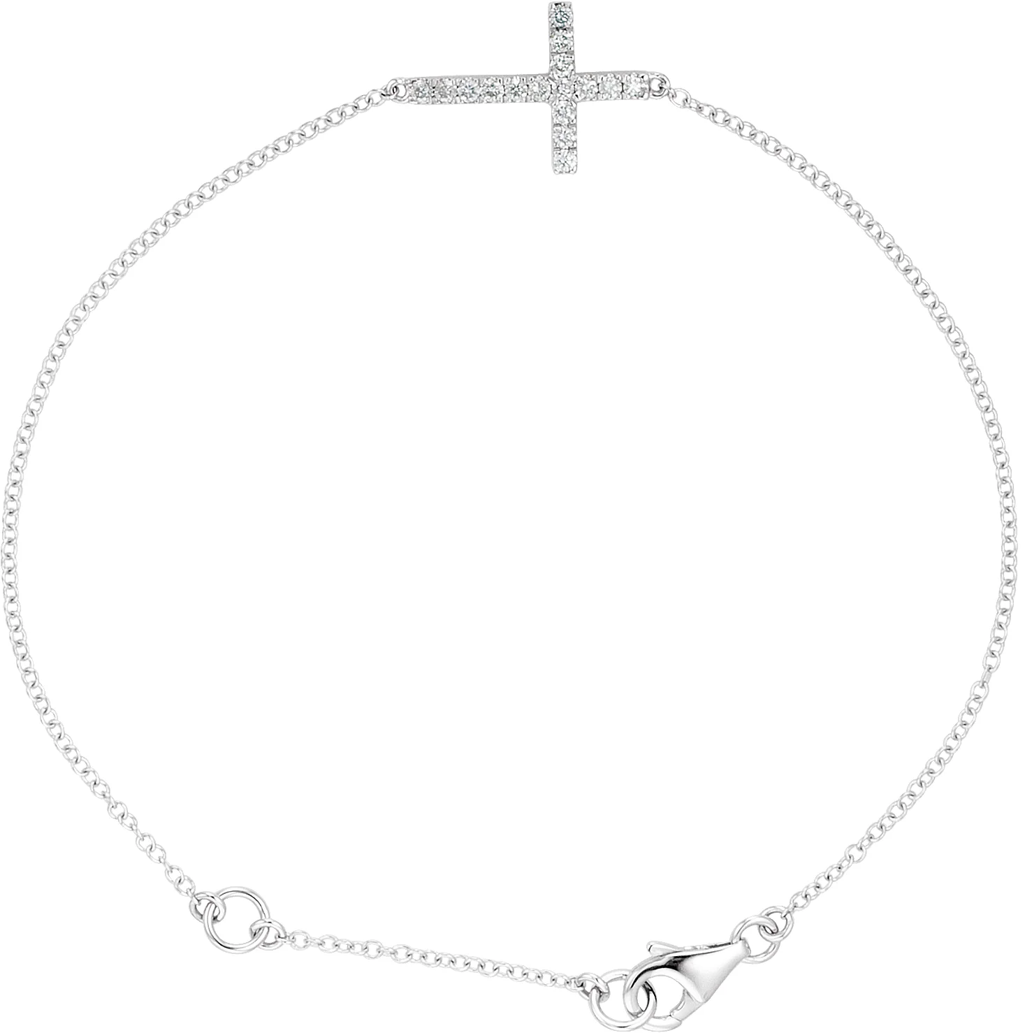 Sideways Cross Bracelet