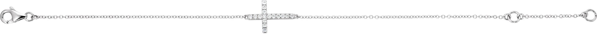 Sideways Cross Bracelet