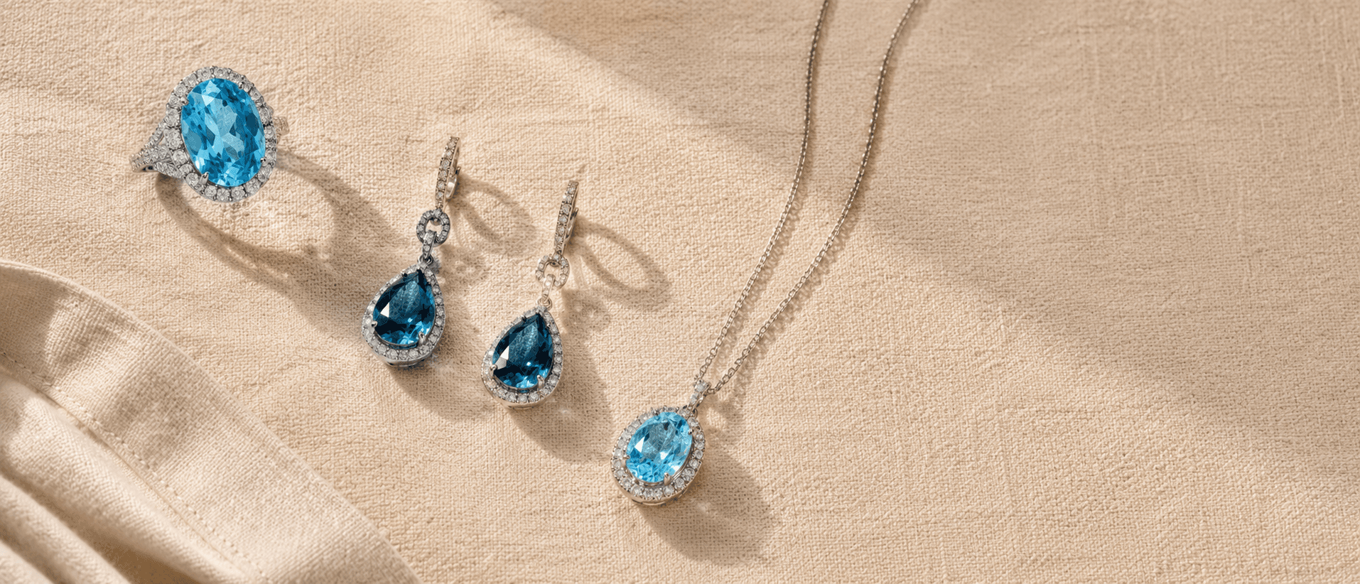 December birthstone jewelry — Tanzanite / Turquoise