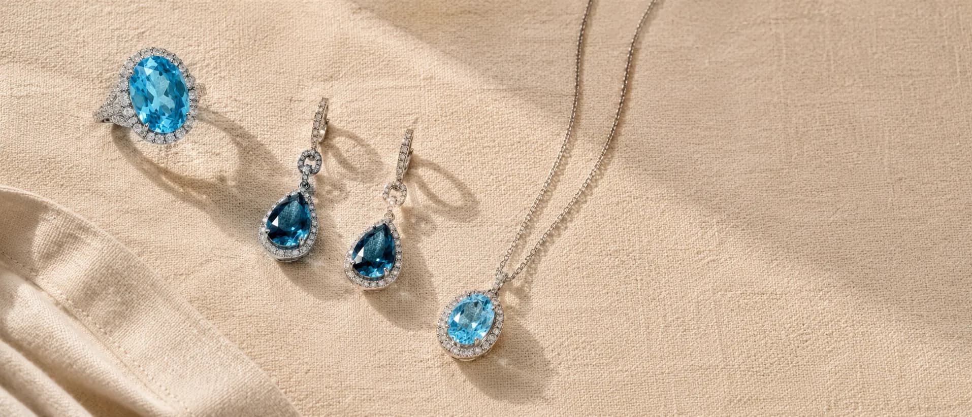 December birthstone jewelry — Tanzanite / Turquoise