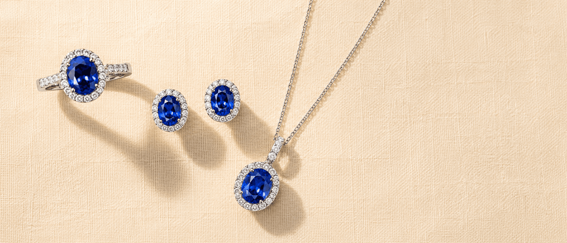 September birthstone sapphire jewelry at ATL Luxury Jewelers Atlanta