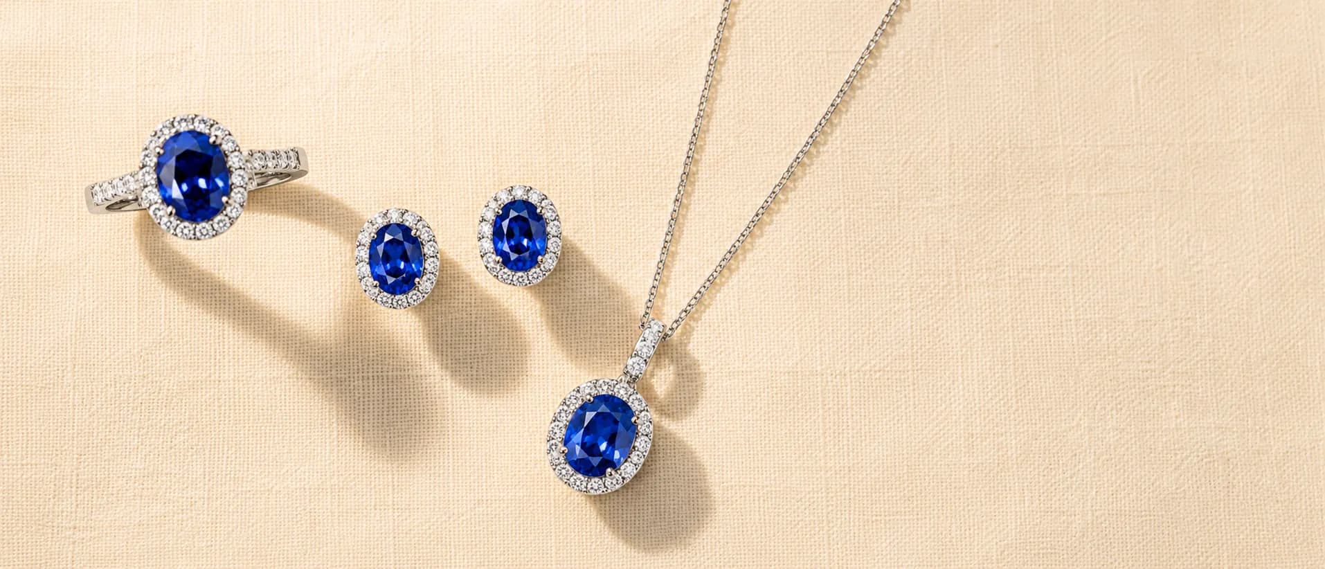 September birthstone jewelry — Sapphire