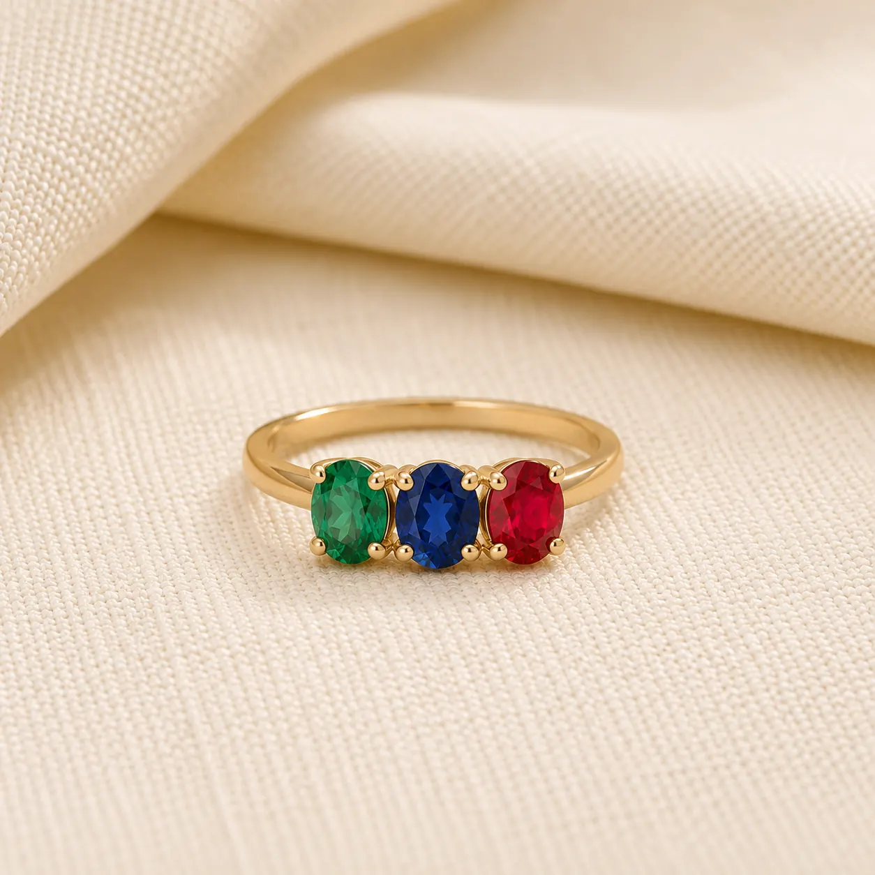 Mother's ring with birthstones for each child at ATL Luxury Jewelers Atlanta