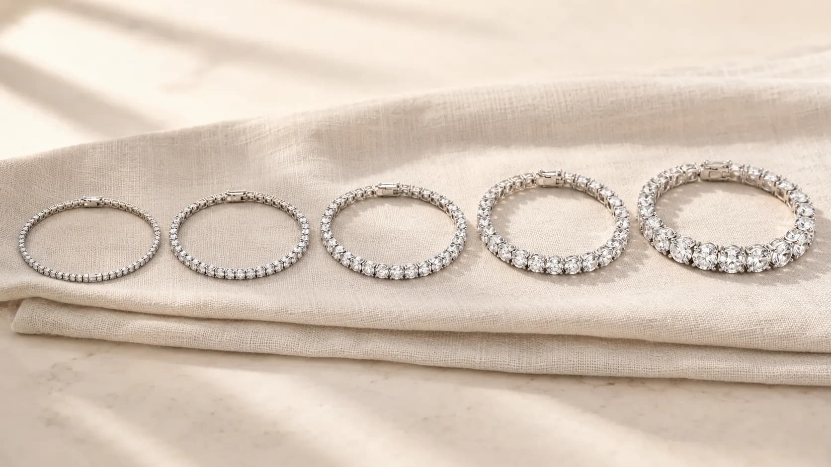 Diamond tennis bracelets in 1, 3, 5, 7, and 10 carat total weights at ATL Luxury Jewelry Atlanta