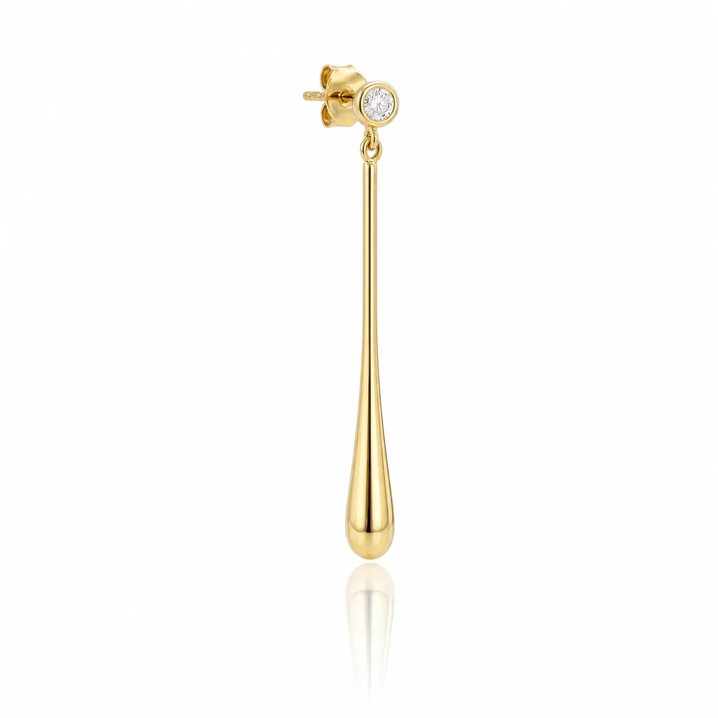 Gold drop earrings — ATL Luxury Jewelry, Atlanta