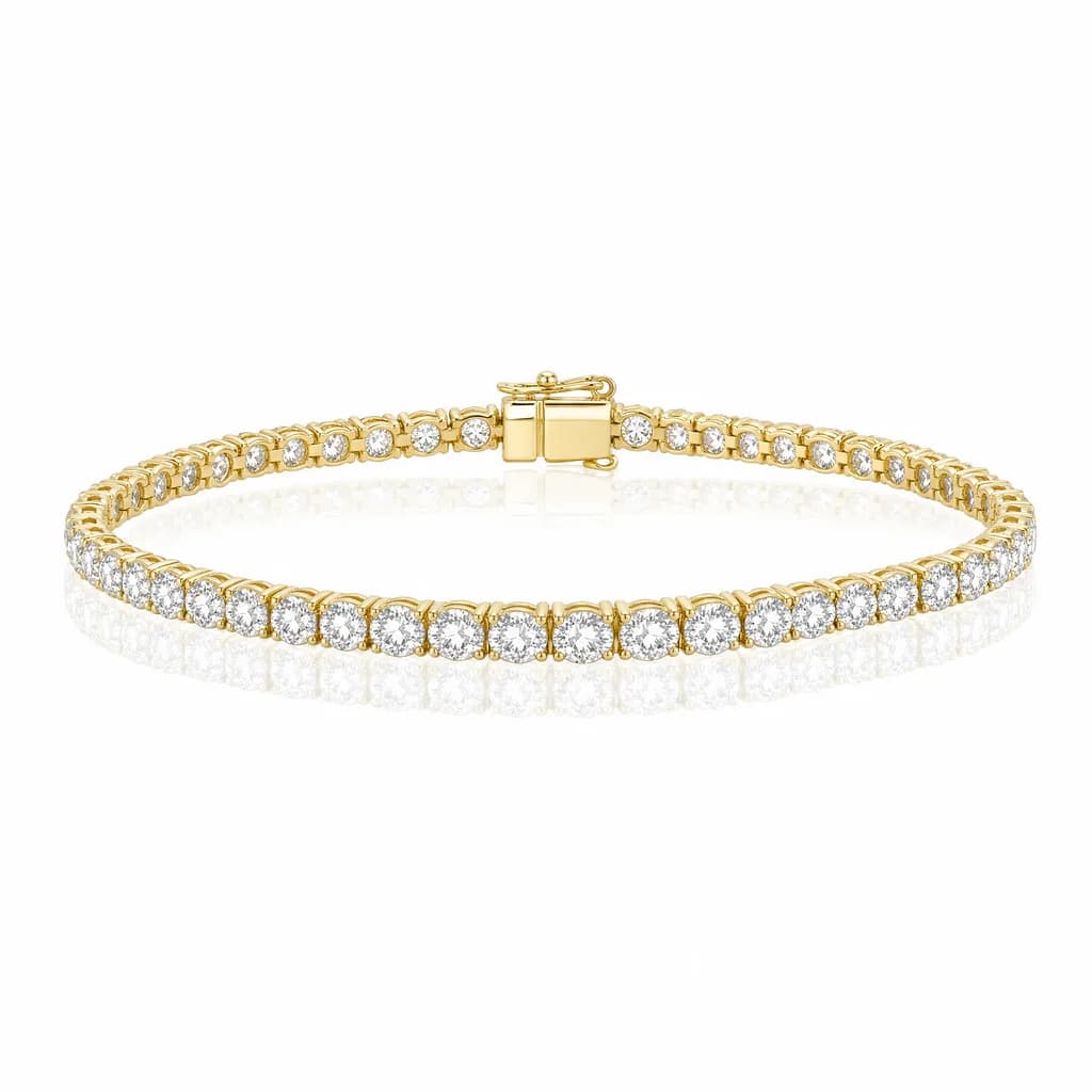 Diamond tennis bracelet in gold — ATL Luxury Jewelry, Atlanta