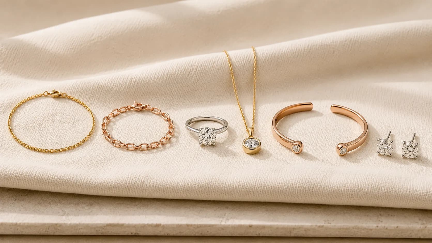 Fine jewelry shown in 14k gold, 18k gold, white gold, yellow gold, rose gold, and platinum at ATL Luxury Jewelry Atlanta