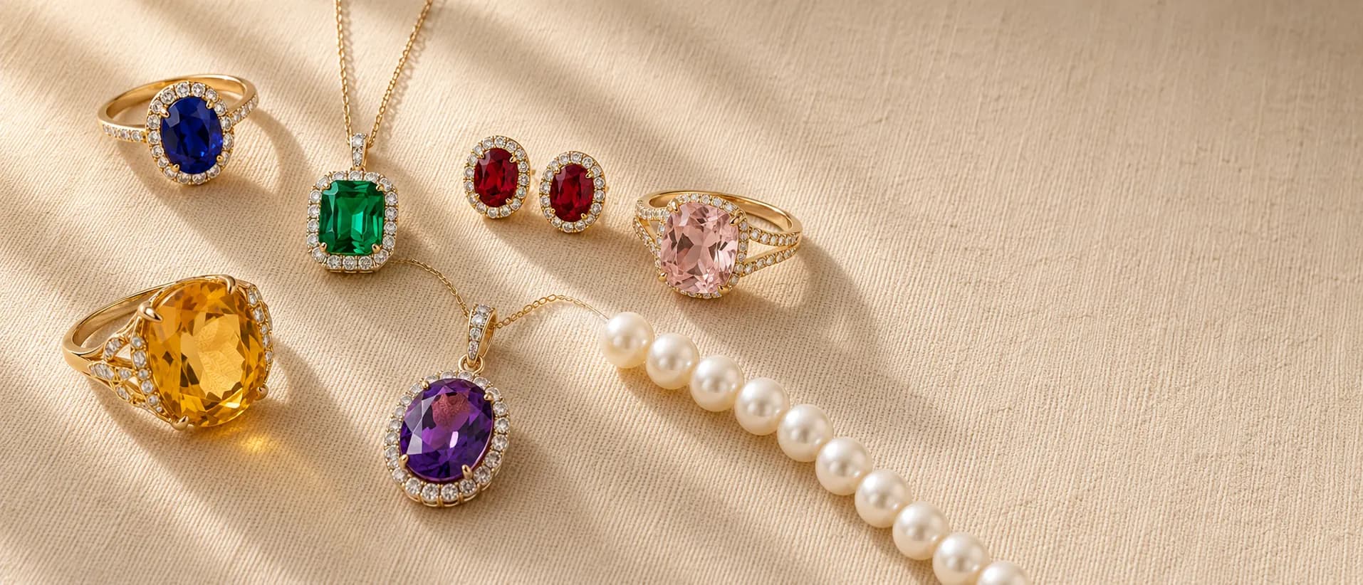 Gemstone jewelry by color at ATL Luxury Jewelry Atlanta