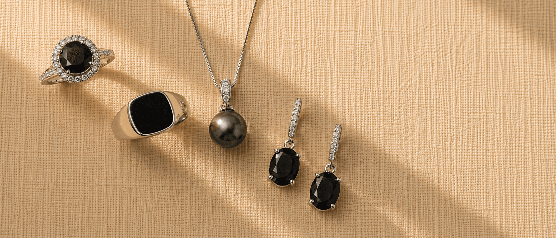 Black gemstone jewelry at ATL Luxury Jewelers Atlanta