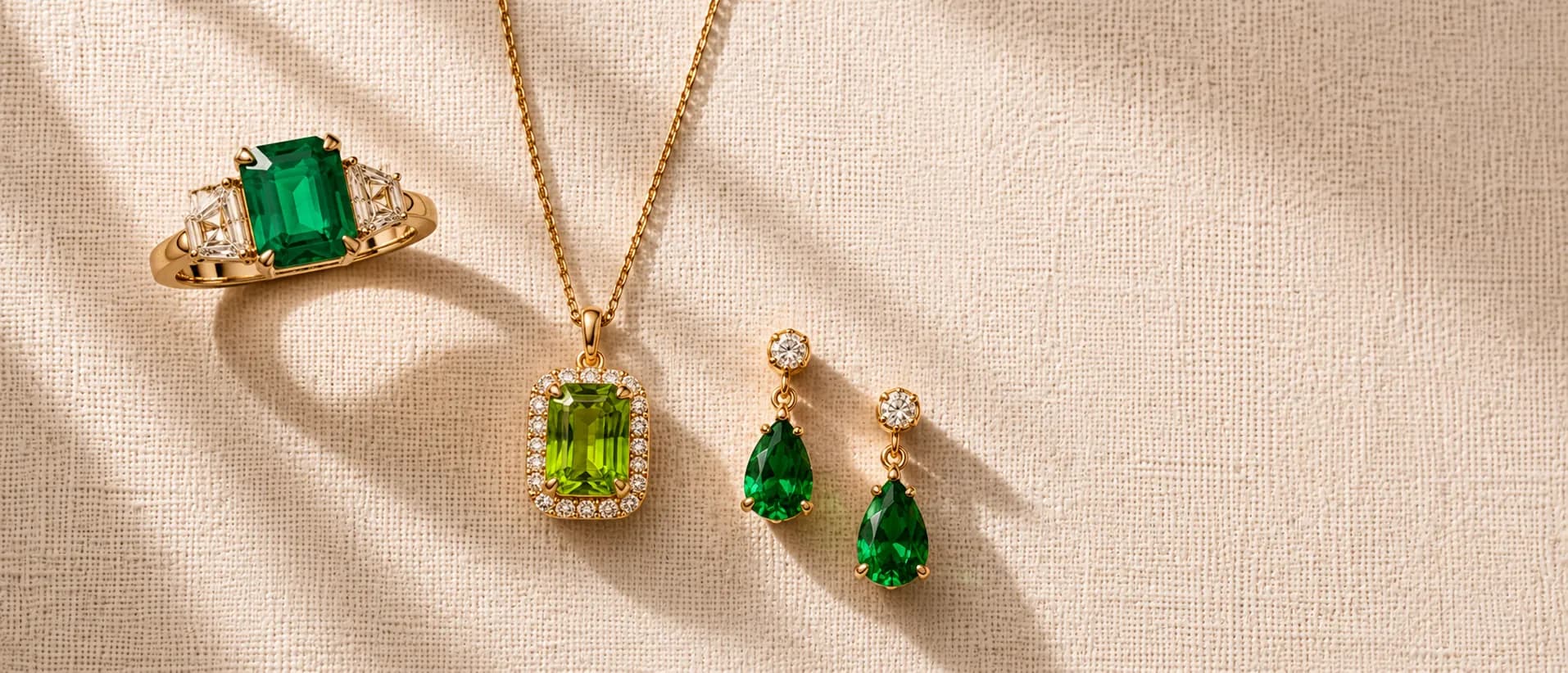 Green gemstone jewelry at ATL Luxury Jewelry Atlanta