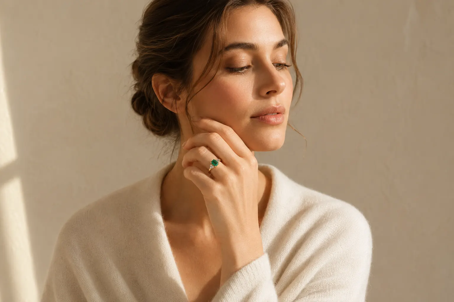 Green gemstone jewelry at ATL Luxury Jewelry Atlanta showroom