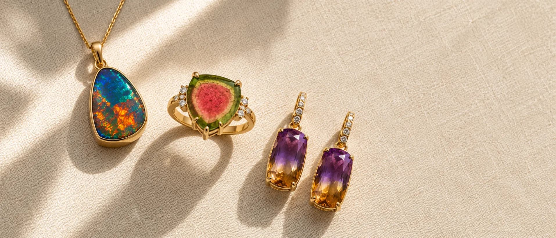 Multicolor gemstone jewelry at ATL Luxury Jewelers Atlanta