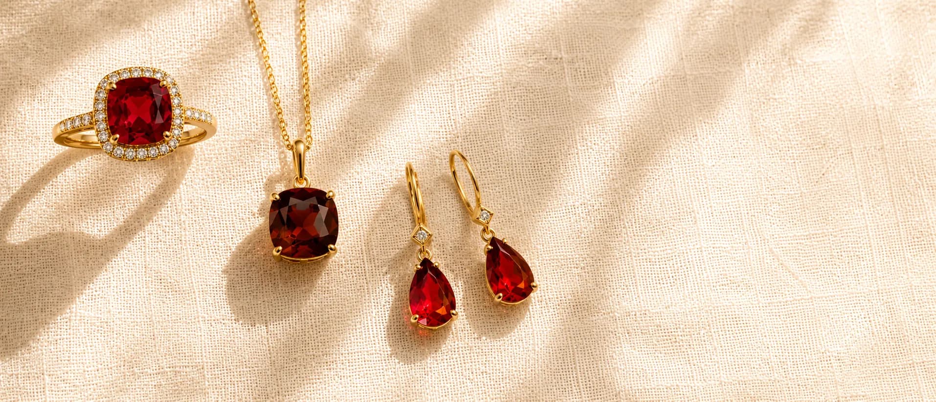 Red gemstone jewelry at ATL Luxury Jewelry Atlanta