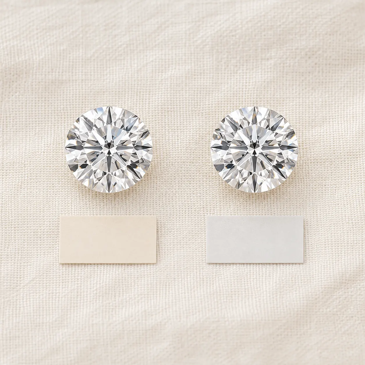 Natural and lab-grown diamonds side-by-side at ATL Luxury Jewelry Atlanta