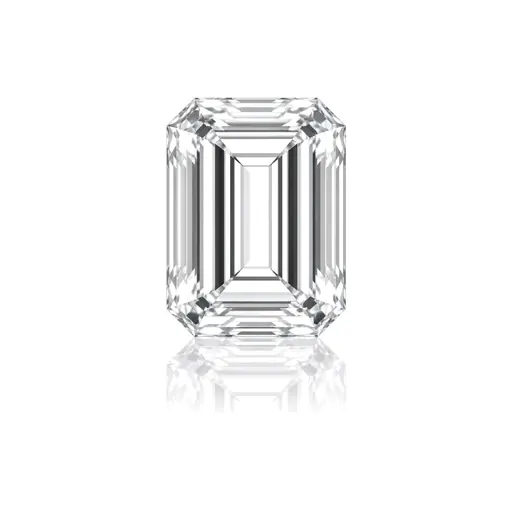 Emerald cut diamond