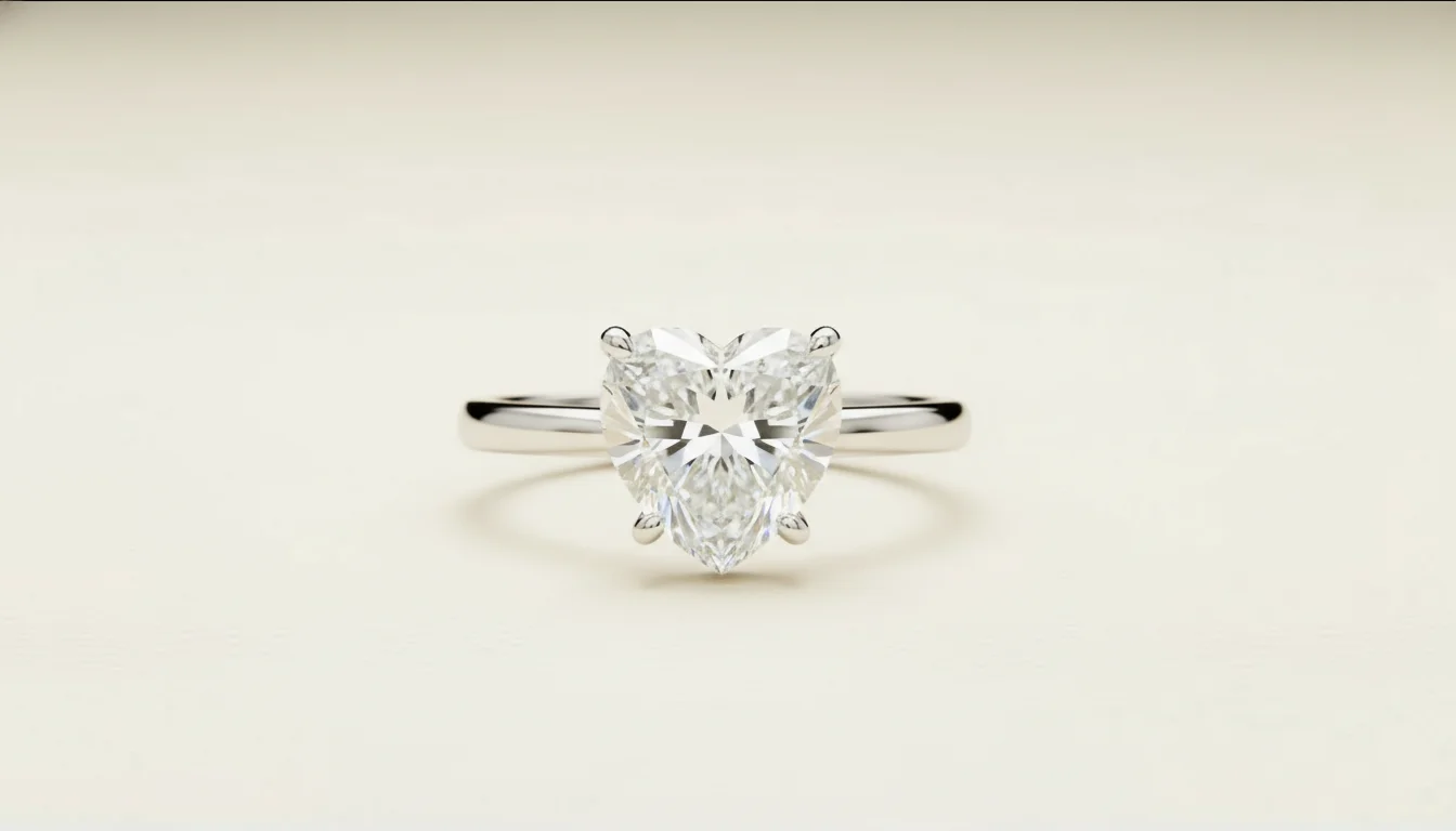 Heart cut diamond