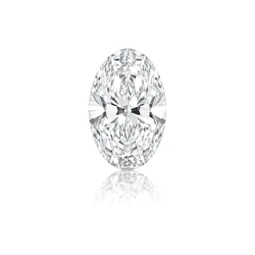 Oval cut diamond