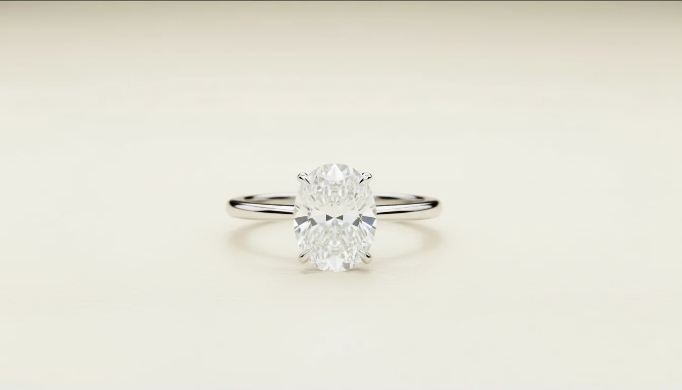 Oval cut diamond