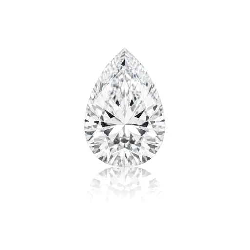 Pear cut diamond